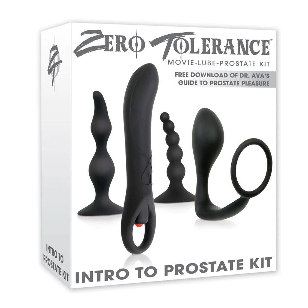 Zero Tolerance Intro to Prostate Kit – Rechargeable, Discreet, Intimate Wellness Accessory – Quiet, Rechargeable, Waterproof, Couples & Solo Use, Discreet Intimate Wellness Accessory