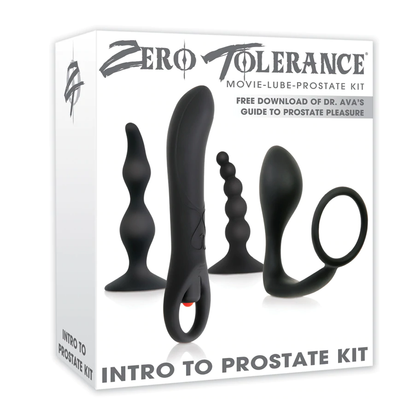 Zero Tolerance Intro to Prostate Kit – Rechargeable, Discreet, Intimate Wellness Accessory – Quiet, Rechargeable, Waterproof, Couples & Solo Use, Discreet Intimate Wellness Accessory