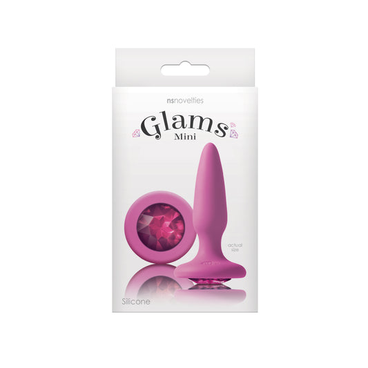 Glams Mini - Pink Gem – Rechargeable, Discreet, Intimate Wellness Accessory – Quiet, Rechargeable, Waterproof, Couples & Solo Use, Discreet Intimate Wellness Accessory