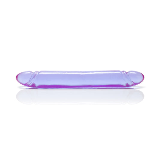 Reflective Gel Smooth Double Dong 12 Inches – Rechargeable, Discreet, Intimate Wellness Accessory – Quiet, Rechargeable, Waterproof, Couples & Solo Use, Discreet Intimate Wellness Accessory
