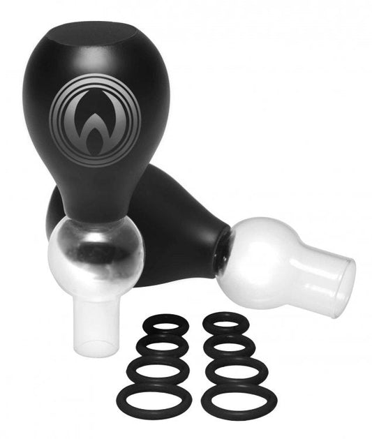 Nipple Amplifier Pyramids Bulbs - Black – Rechargeable, Discreet, Intimate Wellness Accessory – Quiet, Rechargeable, Waterproof, Couples & Solo Use, Discreet Intimate Wellness Accessory