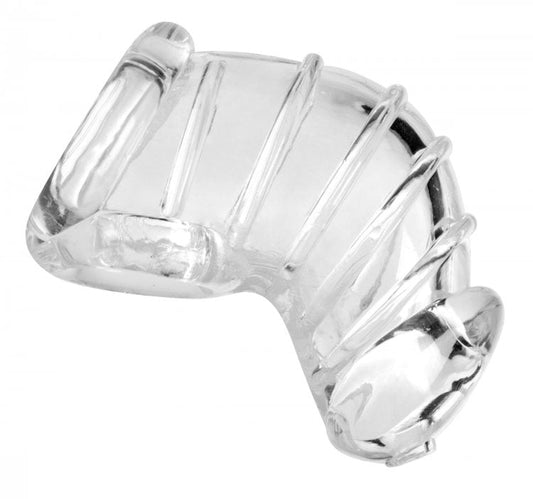 Detained Soft Body Chastity Cage - Clear – Rechargeable, Discreet, Intimate Wellness Accessory – Quiet, Rechargeable, Waterproof, Couples & Solo Use, Discreet Intimate Wellness Accessory
