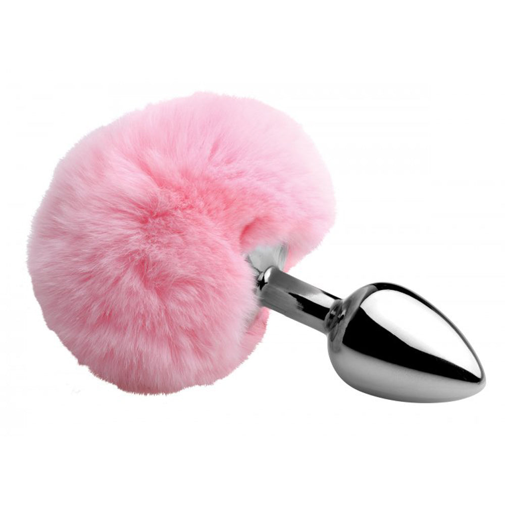 Fluffy Bunny backdoor Tail Plug - Pink – Rechargeable, Discreet, Intimate Wellness Accessory – Quiet, Rechargeable, Waterproof, Couples & Solo Use, Discreet Intimate Wellness Accessory