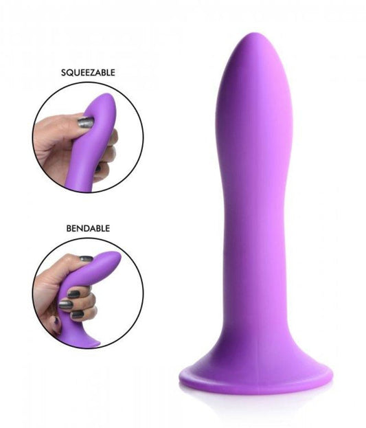 Squeezable Slender personal massager - Purple – Rechargeable, Discreet, Intimate Wellness Accessory – Quiet, Rechargeable, Waterproof, Couples & Solo Use, Discreet Intimate Wellness Accessory