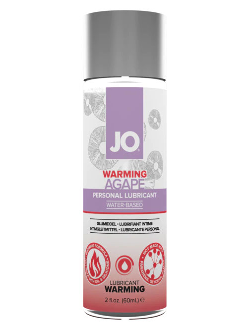 JO Agape - Warming - Lubricant 2 floz / 60 mL – Rechargeable, Discreet, Intimate Wellness Accessory – Quiet, Rechargeable, Waterproof, Couples & Solo Use, Discreet Intimate Wellness Accessory