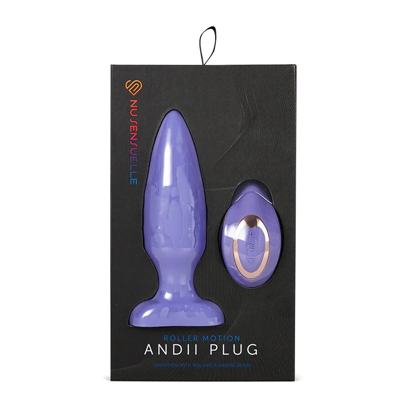 Nu Sensuelle ANDII PLUG - ULTRA VIOLET – Rechargeable, Discreet, Intimate Wellness Accessory – Quiet, Rechargeable, Waterproof, Couples & Solo Use, Discreet Intimate Wellness Accessory