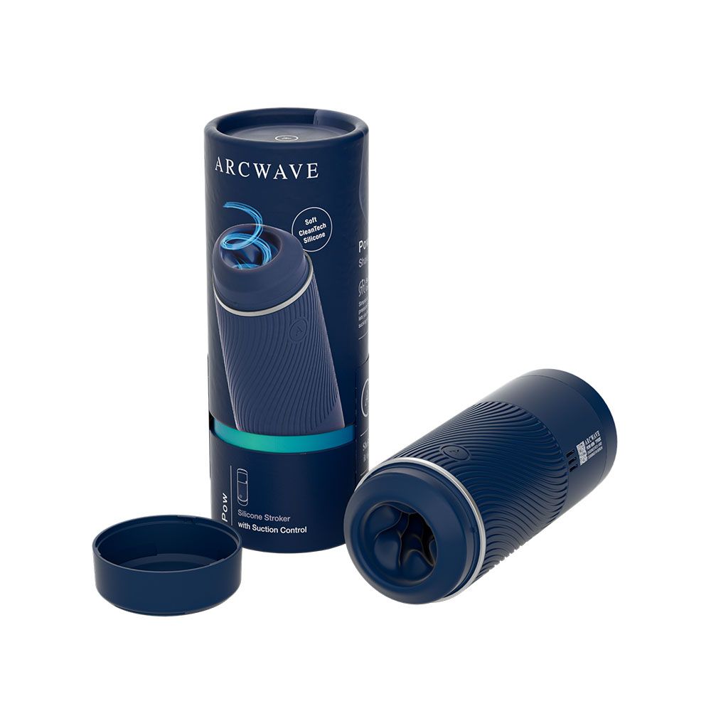 Pow - Blue – Rechargeable, Discreet, Intimate Wellness Accessory – Quiet, Rechargeable, Waterproof, Couples & Solo Use, Discreet Intimate Wellness Accessory