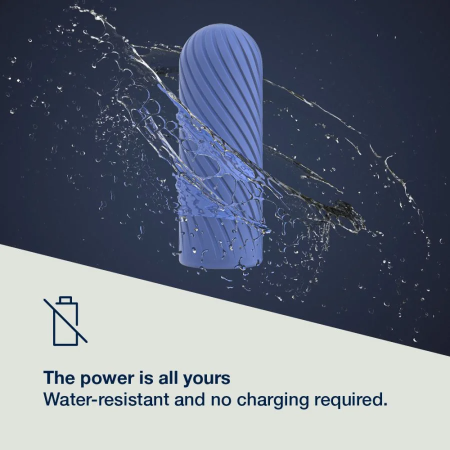 Ghost - Blue – Rechargeable, Discreet, Intimate Wellness Accessory – Quiet, Rechargeable, Waterproof, Couples & Solo Use, Discreet Intimate Wellness Accessory