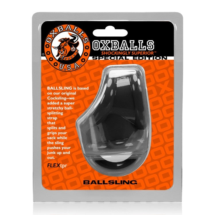 BALLSLING, ball-split-sling - BLACK – Rechargeable, Discreet, Intimate Wellness Accessory – Quiet, Rechargeable, Waterproof, Couples & Solo Use, Discreet Intimate Wellness Accessory