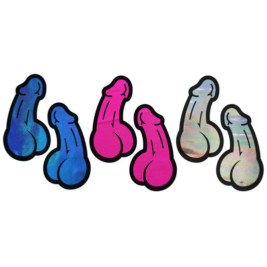 A Bag of Dicks: 3-Pk of male Pasties * – Rechargeable, Discreet, Intimate Wellness Accessory – Quiet, Rechargeable, Waterproof, Couples & Solo Use, Discreet Intimate Wellness Accessory