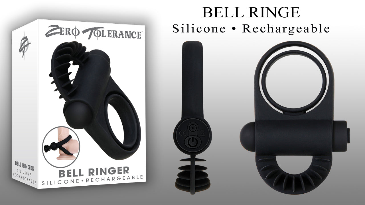 Zero Tolerance Bell Ringer male Ring – Rechargeable, Discreet, Intimate Wellness Accessory – Quiet, Rechargeable, Waterproof, Couples & Solo Use, Discreet Intimate Wellness Accessory