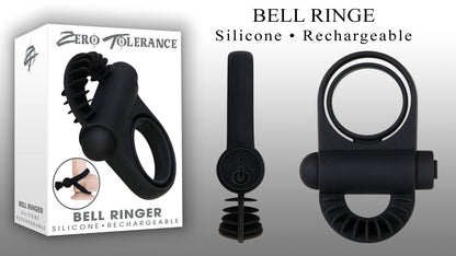 Zero Tolerance Bell Ringer male Ring – Rechargeable, Discreet, Intimate Wellness Accessory – Quiet, Rechargeable, Waterproof, Couples & Solo Use, Discreet Intimate Wellness Accessory
