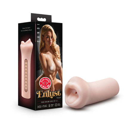 EnLust Candi - Beige – Rechargeable, Discreet, Intimate Wellness Accessory – Quiet, Rechargeable, Waterproof, Couples & Solo Use, Discreet Intimate Wellness Accessory