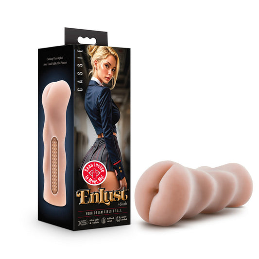 EnLust Cassie - Beige – Rechargeable, Discreet, Intimate Wellness Accessory – Quiet, Rechargeable, Waterproof, Couples & Solo Use, Discreet Intimate Wellness Accessory