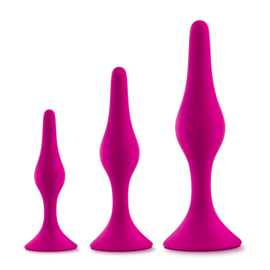 Luxe Beginner Plug Kit - Pink – Rechargeable, Discreet, Intimate Wellness Accessory – Quiet, Rechargeable, Waterproof, Couples & Solo Use, Discreet Intimate Wellness Accessory