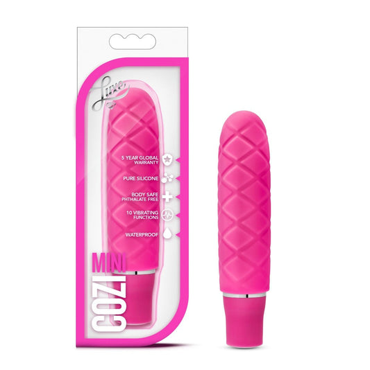 Luxe Cozi Mini - Fuchsia Pink – Rechargeable, Discreet, Intimate Wellness Accessory – Quiet, Rechargeable, Waterproof, Couples & Solo Use, Discreet Intimate Wellness Accessory