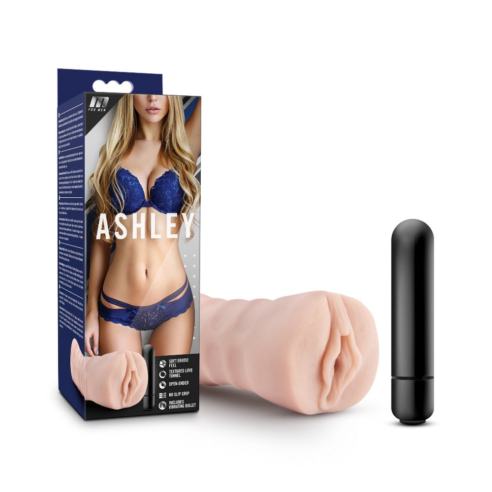 M for Men - Ashley - Vanilla – Rechargeable, Discreet, Intimate Wellness Accessory – Quiet, Rechargeable, Waterproof, Couples & Solo Use, Discreet Intimate Wellness Accessory