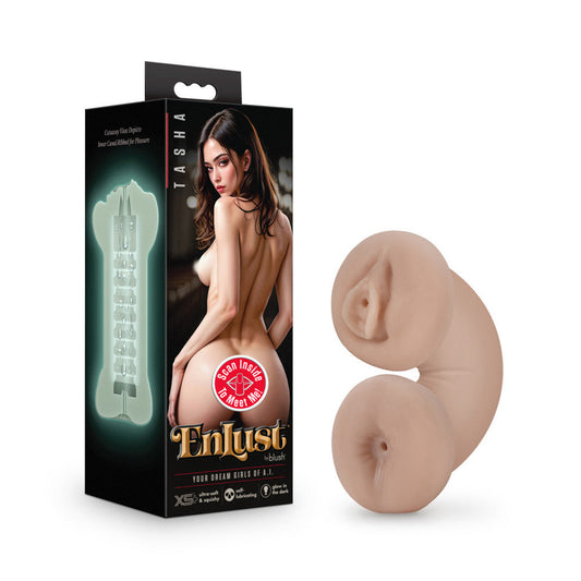 EnLust Tasha -Soft Glow in Dark Stroker – Rechargeable, Discreet, Intimate Wellness Accessory – Quiet, Rechargeable, Waterproof, Couples & Solo Use, Discreet Intimate Wellness Accessory