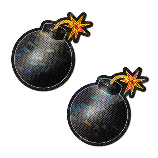 Toon Bomb Pasties with Lit Fuse * – Rechargeable, Discreet, Intimate Wellness Accessory – Quiet, Rechargeable, Waterproof, Couples & Solo Use, Discreet Intimate Wellness Accessory