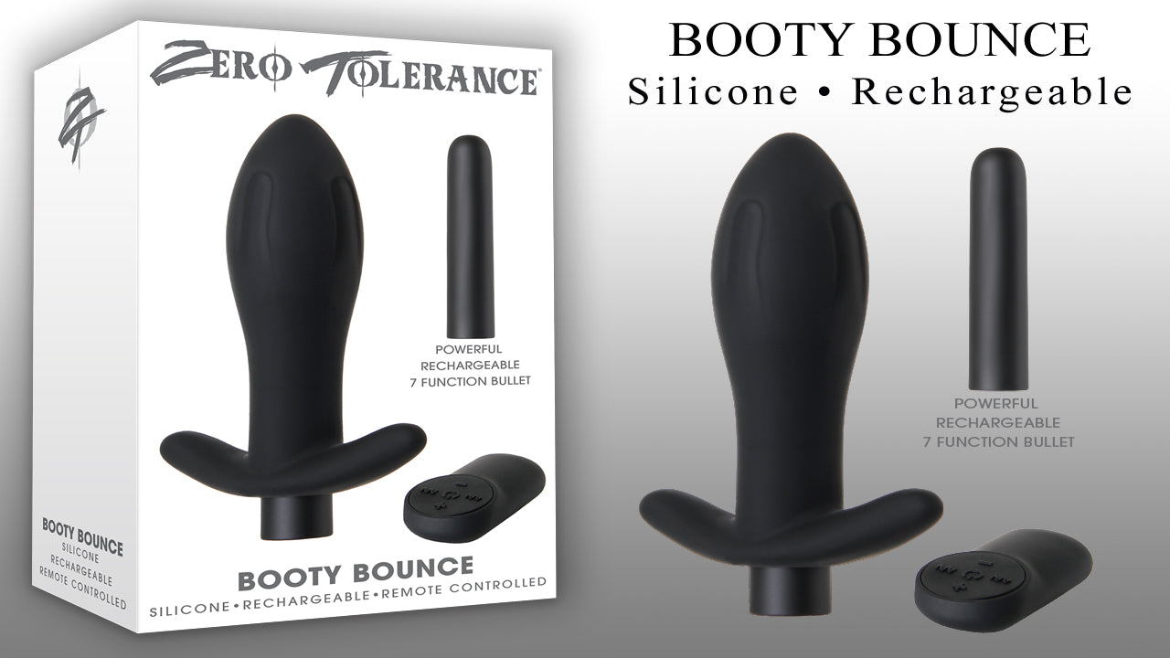 Zero Tolerance Booty Bounce backdoor massager – Rechargeable, Discreet, Intimate Wellness Accessory – Quiet, Rechargeable, Waterproof, Couples & Solo Use, Discreet Intimate Wellness Accessory