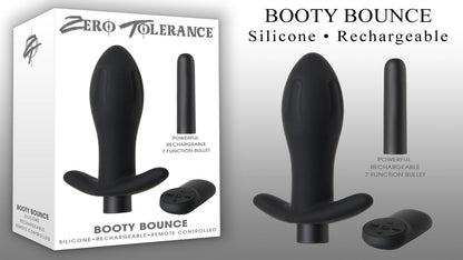 Zero Tolerance Booty Bounce backdoor massager – Rechargeable, Discreet, Intimate Wellness Accessory – Quiet, Rechargeable, Waterproof, Couples & Solo Use, Discreet Intimate Wellness Accessory