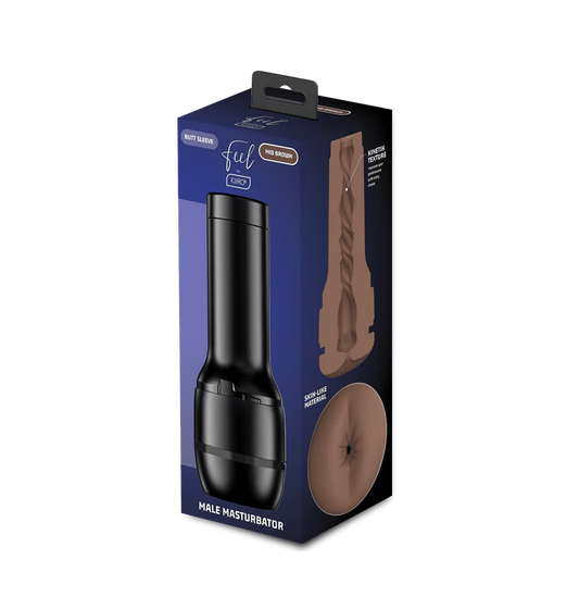 Feel Stroker -  Butt (mid brown) – Rechargeable, Discreet, Intimate Wellness Accessory – Quiet, Rechargeable, Waterproof, Couples & Solo Use, Discreet Intimate Wellness Accessory