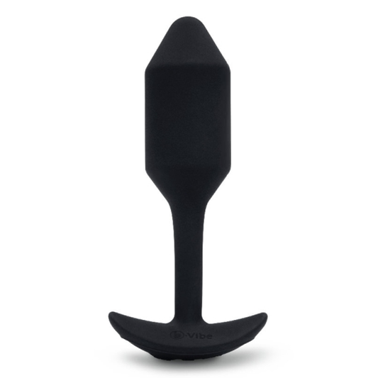 VIBRATING SNUG PLUG 2 | BLACK – Rechargeable, Discreet, Intimate Wellness Accessory – Quiet, Rechargeable, Waterproof, Couples & Solo Use, Discreet Intimate Wellness Accessory