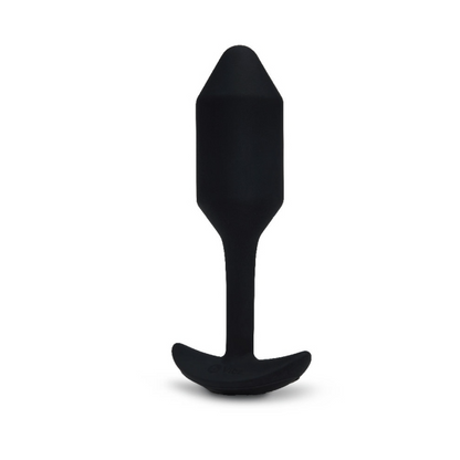 VIBRATING SNUG PLUG 2 | BLACK – Rechargeable, Discreet, Intimate Wellness Accessory – Quiet, Rechargeable, Waterproof, Couples & Solo Use, Discreet Intimate Wellness Accessory