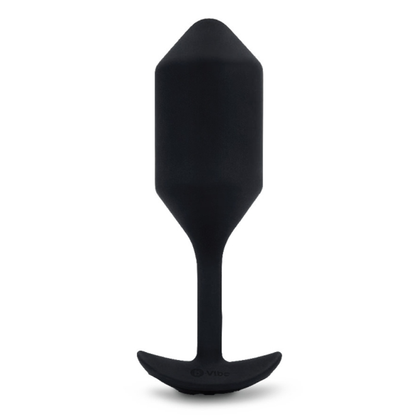 VIBRATING SNUG PLUG 4 | BLACK – Rechargeable, Discreet, Intimate Wellness Accessory – Quiet, Rechargeable, Waterproof, Couples & Solo Use, Discreet Intimate Wellness Accessory