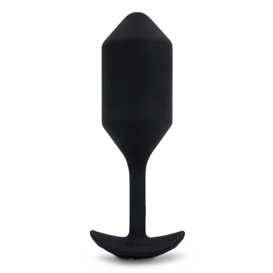VIBRATING SNUG PLUG 4 | BLACK – Rechargeable, Discreet, Intimate Wellness Accessory – Quiet, Rechargeable, Waterproof, Couples & Solo Use, Discreet Intimate Wellness Accessory