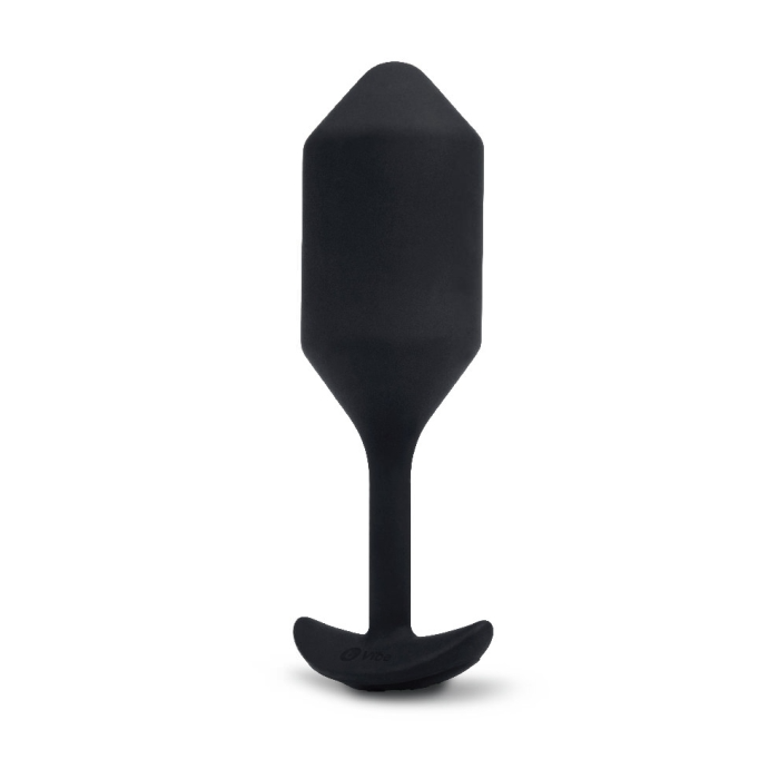VIBRATING SNUG PLUG 4 | BLACK – Rechargeable, Discreet, Intimate Wellness Accessory – Quiet, Rechargeable, Waterproof, Couples & Solo Use, Discreet Intimate Wellness Accessory