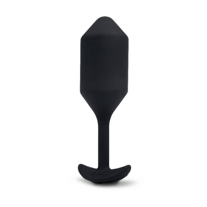 VIBRATING SNUG PLUG 4 | BLACK – Rechargeable, Discreet, Intimate Wellness Accessory – Quiet, Rechargeable, Waterproof, Couples & Solo Use, Discreet Intimate Wellness Accessory