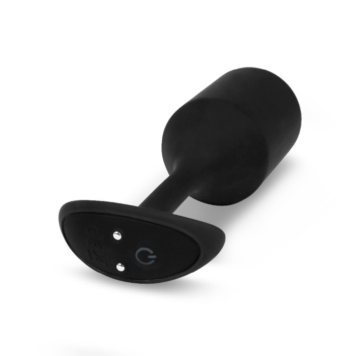 VIBRATING SNUG PLUG 4 | BLACK – Rechargeable, Discreet, Intimate Wellness Accessory – Quiet, Rechargeable, Waterproof, Couples & Solo Use, Discreet Intimate Wellness Accessory
