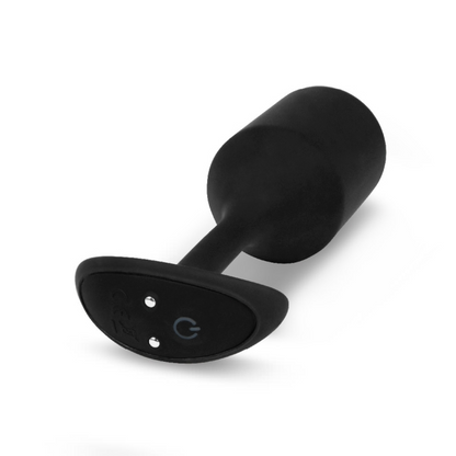 VIBRATING SNUG PLUG 4 | BLACK – Rechargeable, Discreet, Intimate Wellness Accessory – Quiet, Rechargeable, Waterproof, Couples & Solo Use, Discreet Intimate Wellness Accessory