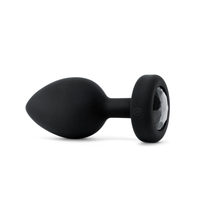 VIBRATING JEWEL PLUG | XXL | BLACK – Rechargeable, Discreet, Intimate Wellness Accessory – Quiet, Rechargeable, Waterproof, Couples & Solo Use, Discreet Intimate Wellness Accessory
