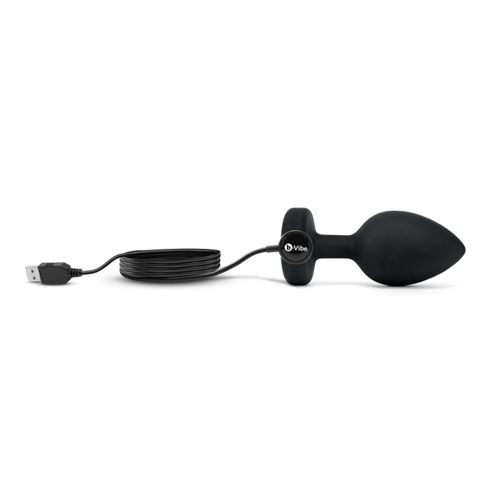 VIBRATING JEWEL PLUG | XXL | BLACK – Rechargeable, Discreet, Intimate Wellness Accessory – Quiet, Rechargeable, Waterproof, Couples & Solo Use, Discreet Intimate Wellness Accessory