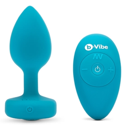 VIBRATING JEWEL PLUG | S/M | TEAL – Rechargeable, Discreet, Intimate Wellness Accessory – Quiet, Rechargeable, Waterproof, Couples & Solo Use, Discreet Intimate Wellness Accessory