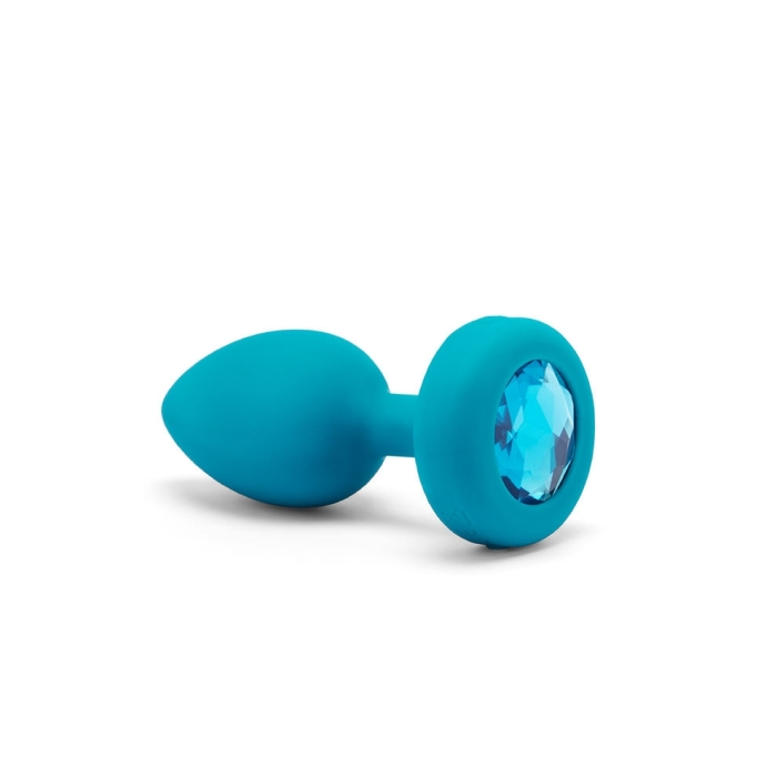 VIBRATING JEWEL PLUG | S/M | TEAL – Rechargeable, Discreet, Intimate Wellness Accessory – Quiet, Rechargeable, Waterproof, Couples & Solo Use, Discreet Intimate Wellness Accessory