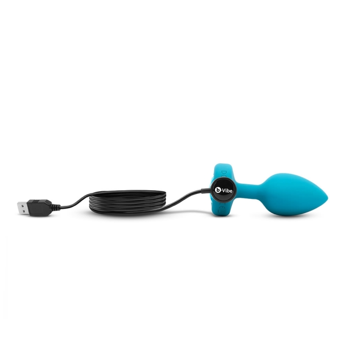 VIBRATING JEWEL PLUG | S/M | TEAL – Rechargeable, Discreet, Intimate Wellness Accessory – Quiet, Rechargeable, Waterproof, Couples & Solo Use, Discreet Intimate Wellness Accessory