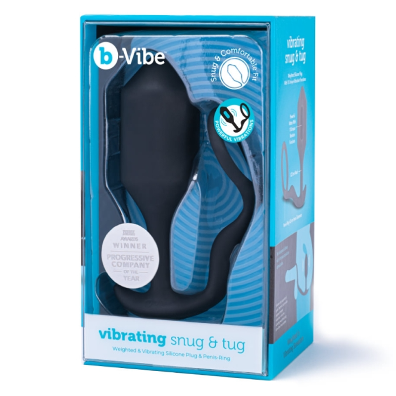 VIBRATING SNUG & TUG | XL | BLACK – Rechargeable, Discreet, Intimate Wellness Accessory – Quiet, Rechargeable, Waterproof, Couples & Solo Use, Discreet Intimate Wellness Accessory