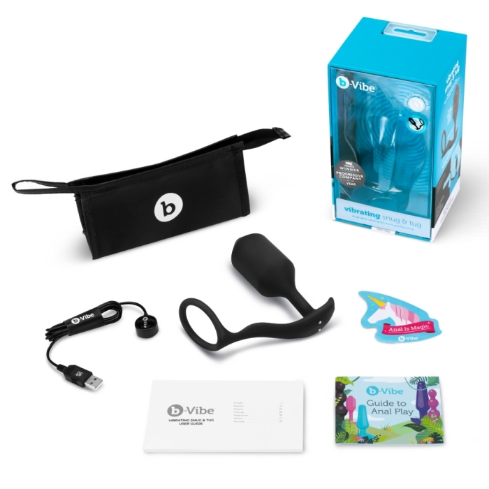 VIBRATING SNUG & TUG | XL | BLACK – Rechargeable, Discreet, Intimate Wellness Accessory – Quiet, Rechargeable, Waterproof, Couples & Solo Use, Discreet Intimate Wellness Accessory