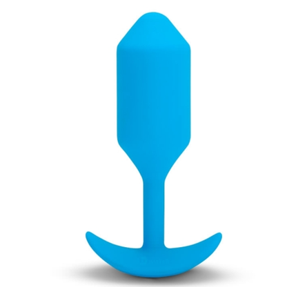 VIBRATING SNUG PLUG | L | BLUE – Rechargeable, Discreet, Intimate Wellness Accessory – Quiet, Rechargeable, Waterproof, Couples & Solo Use, Discreet Intimate Wellness Accessory