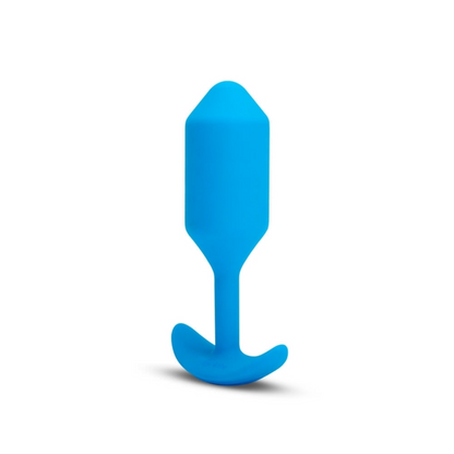 VIBRATING SNUG PLUG | L | BLUE – Rechargeable, Discreet, Intimate Wellness Accessory – Quiet, Rechargeable, Waterproof, Couples & Solo Use, Discreet Intimate Wellness Accessory