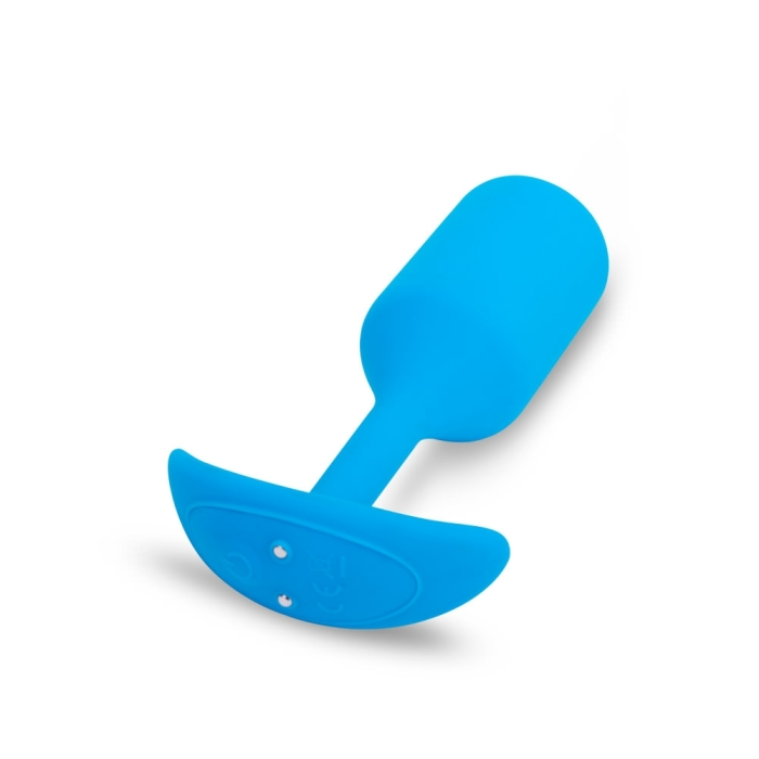 VIBRATING SNUG PLUG | L | BLUE – Rechargeable, Discreet, Intimate Wellness Accessory – Quiet, Rechargeable, Waterproof, Couples & Solo Use, Discreet Intimate Wellness Accessory