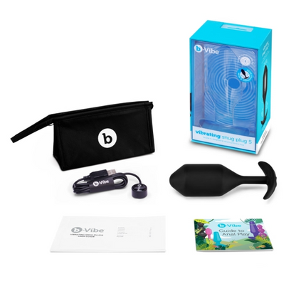 VIBRATING SNUG PLUG | XXL | BLACK – Rechargeable, Discreet, Intimate Wellness Accessory – Quiet, Rechargeable, Waterproof, Couples & Solo Use, Discreet Intimate Wellness Accessory