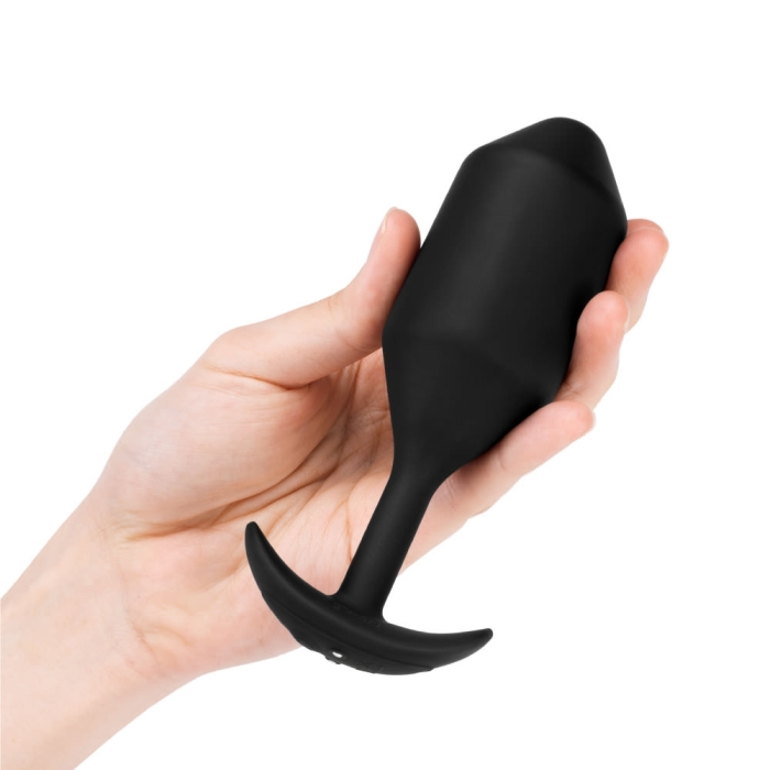 VIBRATING SNUG PLUG | XXL | BLACK – Rechargeable, Discreet, Intimate Wellness Accessory – Quiet, Rechargeable, Waterproof, Couples & Solo Use, Discreet Intimate Wellness Accessory