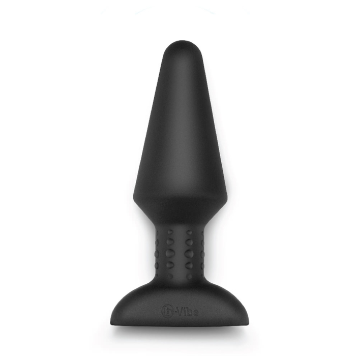 b-Vibe Rimming Plug XL- Black – Rechargeable, Discreet, Intimate Wellness Accessory – Quiet, Rechargeable, Waterproof, Couples & Solo Use, Discreet Intimate Wellness Accessory
