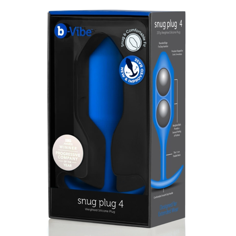 SNUG PLUG 4 | NAVY – Rechargeable, Discreet, Intimate Wellness Accessory – Quiet, Rechargeable, Waterproof, Couples & Solo Use, Discreet Intimate Wellness Accessory