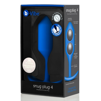 SNUG PLUG 4 | NAVY – Rechargeable, Discreet, Intimate Wellness Accessory – Quiet, Rechargeable, Waterproof, Couples & Solo Use, Discreet Intimate Wellness Accessory