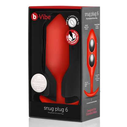 SNUG PLUG 6 | RED – Rechargeable, Discreet, Intimate Wellness Accessory – Quiet, Rechargeable, Waterproof, Couples & Solo Use, Discreet Intimate Wellness Accessory